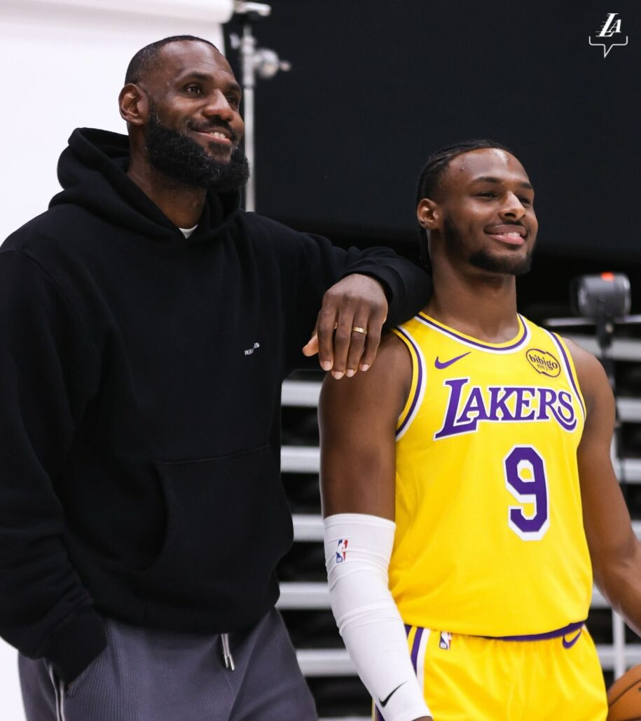 Lakers presentan a Bronny junto a LeBron: “No le regalamos nada, se lo ganó”